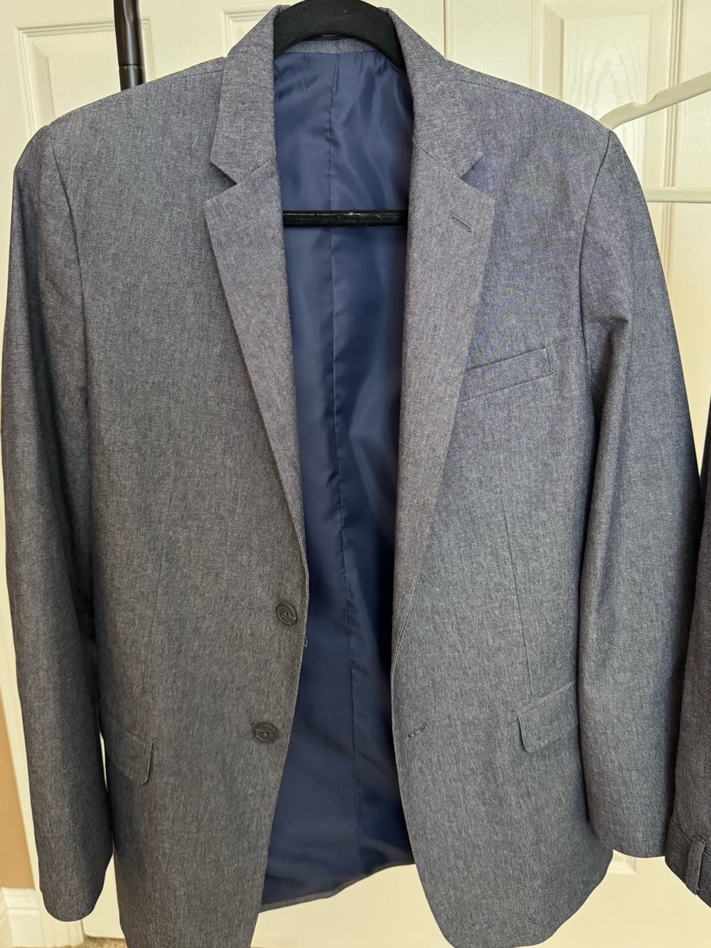 Nautica Boys Size 20  Heathered Navy-Gray Suit Set